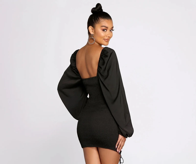 Ready Or Not Ruched Mini Dress
