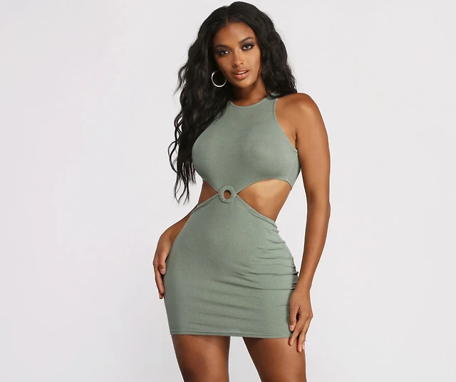 forever 21 green t shirt dress Linda Midi Dress