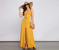 Casual Glam Ribbed Knit Maxi Dress