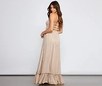 Go With The Flow Smocked Maxi Dress