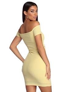 Such A Waist Off Shoulder Dress