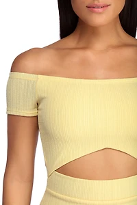 Such A Waist Off Shoulder Dress