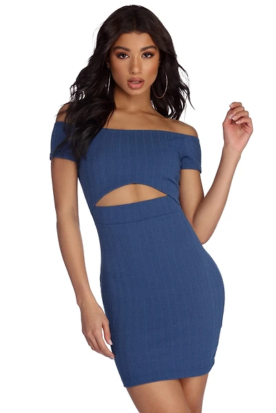 Such A Waist Off Shoulder Dress