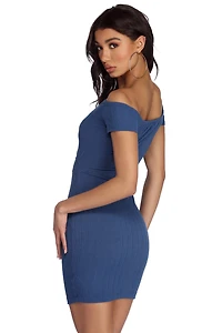 Such A Waist Off Shoulder Dress