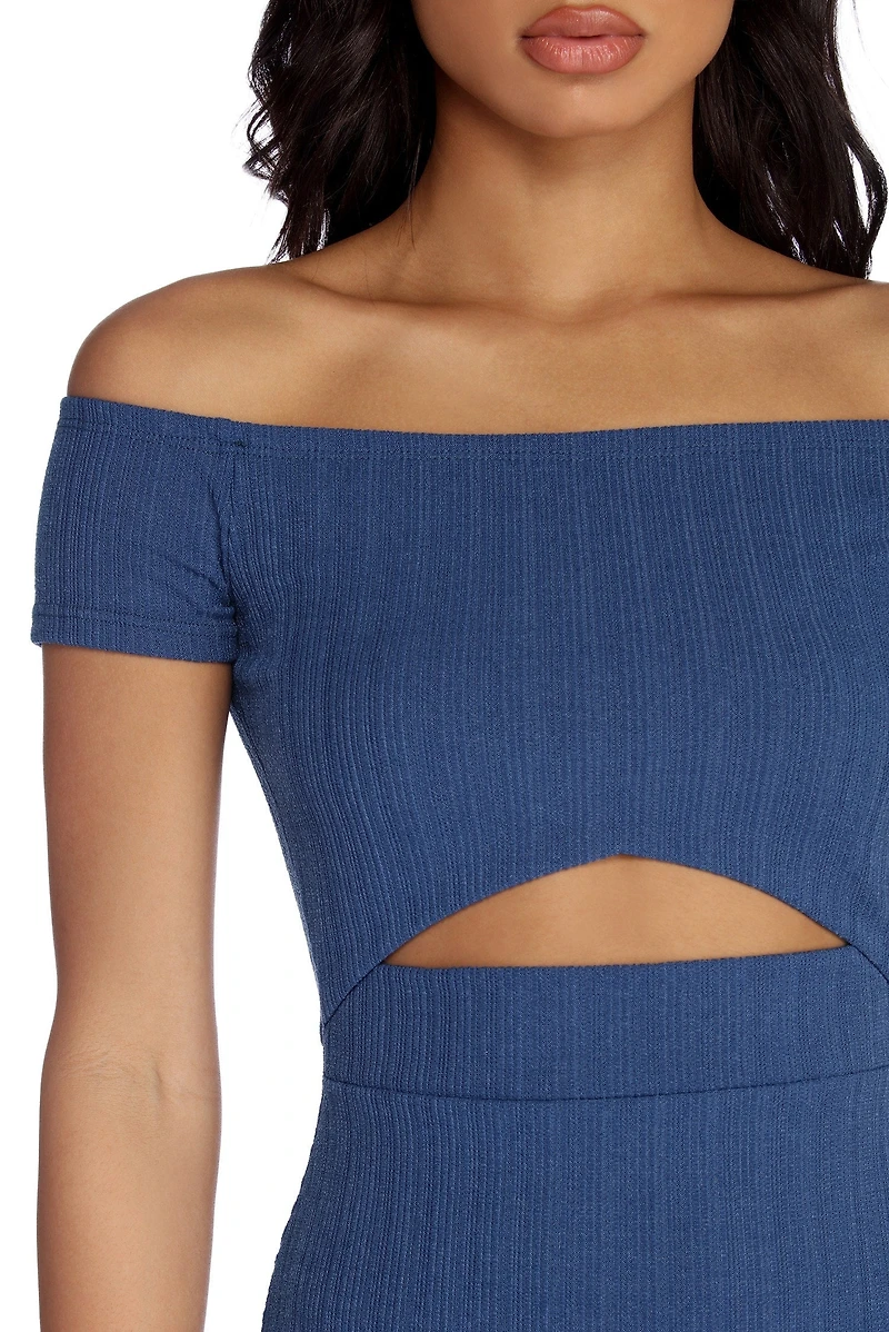 Such A Waist Off Shoulder Dress