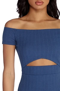 Such A Waist Off Shoulder Dress