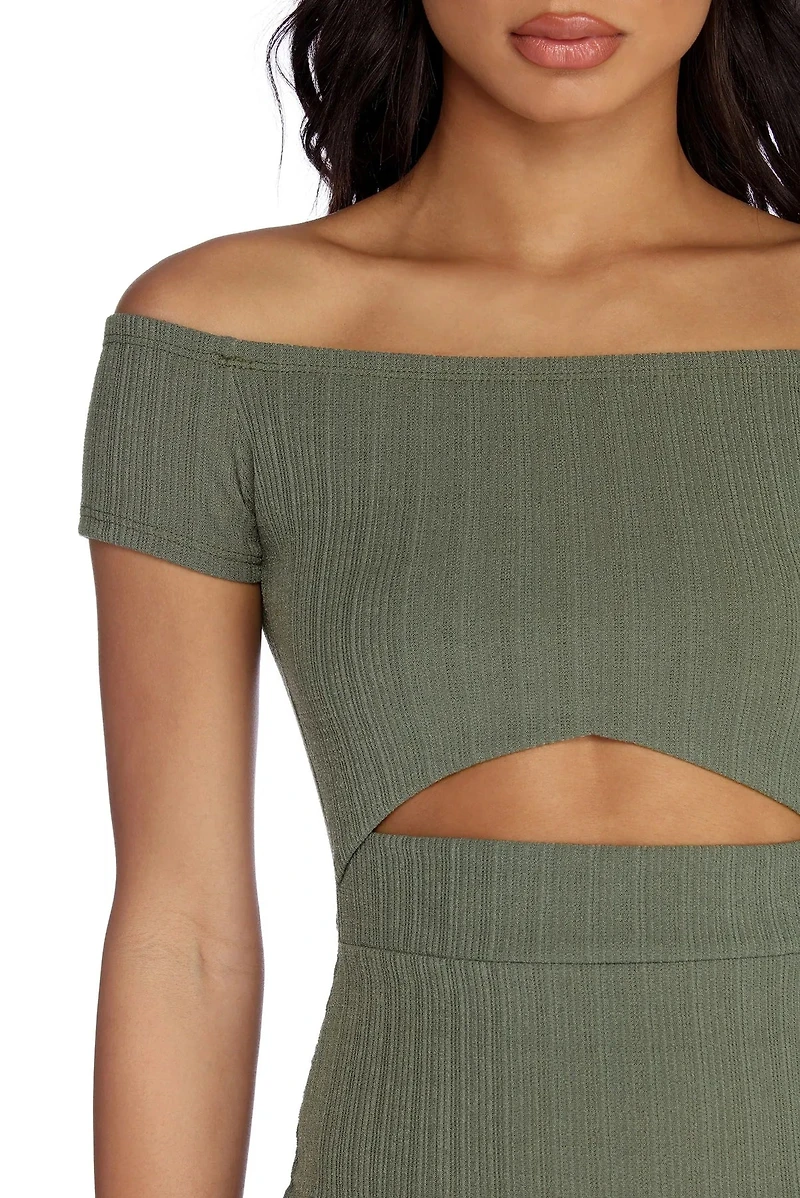 Such A Waist Off Shoulder Dress
