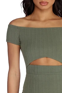 Such A Waist Off Shoulder Dress