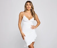 Sweet like Candy Ruffle Mini Dress
