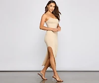 Casual Vibes Ribbed Knit Maxi Dress