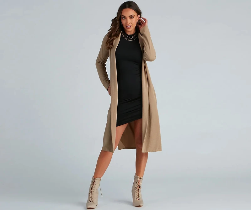 Shirr Thing Long Sleeve Mini Dress