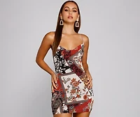 Baroque Bohemian Glam Mini Dress