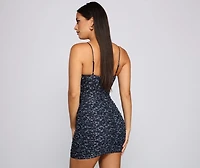 Ravishing Florals Ruched Mini Dress