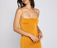 Best Life Square Neck Mini Dress