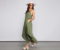 Effortless Vibes Sleeveless Maxi Dress