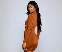 Classically Chic Button Up Mini Dress