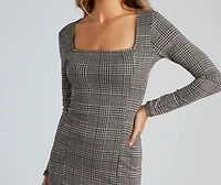 Elevated Everyday Plaid Mini Dress