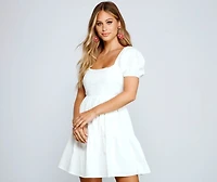 Effortless And Pretty A-Line Mini Dress