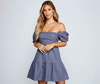 Effortless And Pretty A-Line Mini Dress