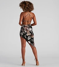 Tropic Beauty Strappy Midi Dress