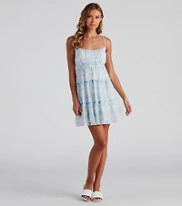 Sway With Me Floral Chiffon Dress