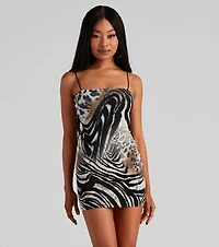 Wild Vibes Sleeveless Short Dress