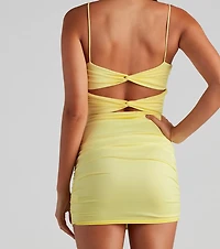 You'll Be Back Twist Bodycon Dress