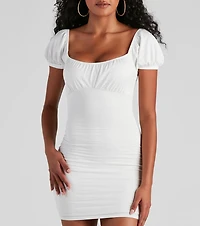 Sweet Treat Puff Sleeve Mini Dress