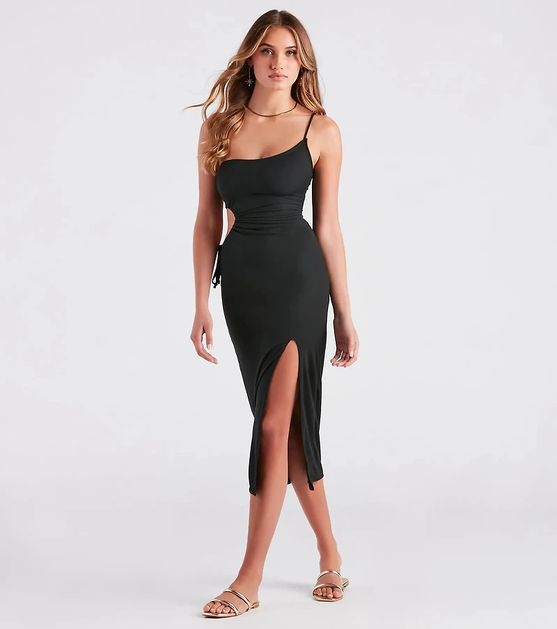 Effortless Summer Style Knit Midi Dress
