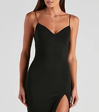 Minimalistic Sultry Midi Dress