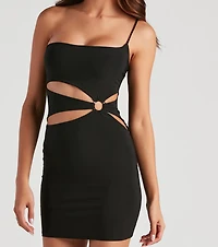 Cream Of The Crop Cutout Mini Dress