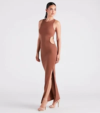 Casual-Chic Style Muse High Slit Maxi Dress