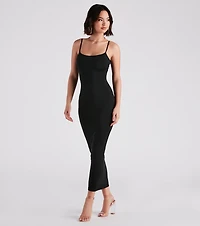 Plain Sight Smooth Knit Maxi Dress