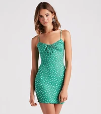 Flourish Floral Print Mini Dress