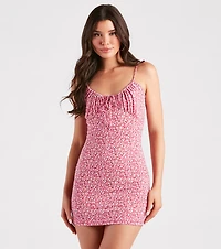 Natural Attraction Ditsy Floral Mini Dress