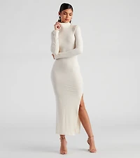 Feeling Good Turtleneck Maxi Dress