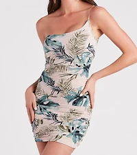 The Palms Tropical One-Shoulder Dress