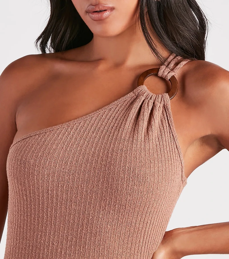 Vacay Bali One-Shoulder Maxi Dress