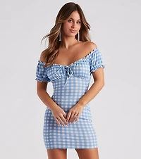 Picnic Time Gingham Mini Dress