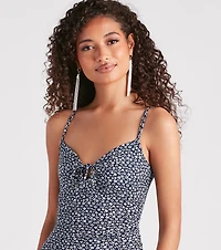 Ticket To Flirty Ditsy Floral Mini Dress