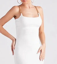 Chain Reaction Rib Knit Dress