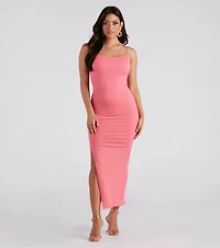 Casually Cool Slit Maxi Dress