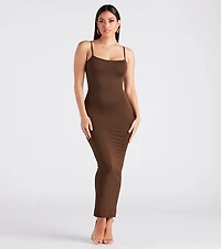 Plain Sight Smooth Knit Maxi Dress