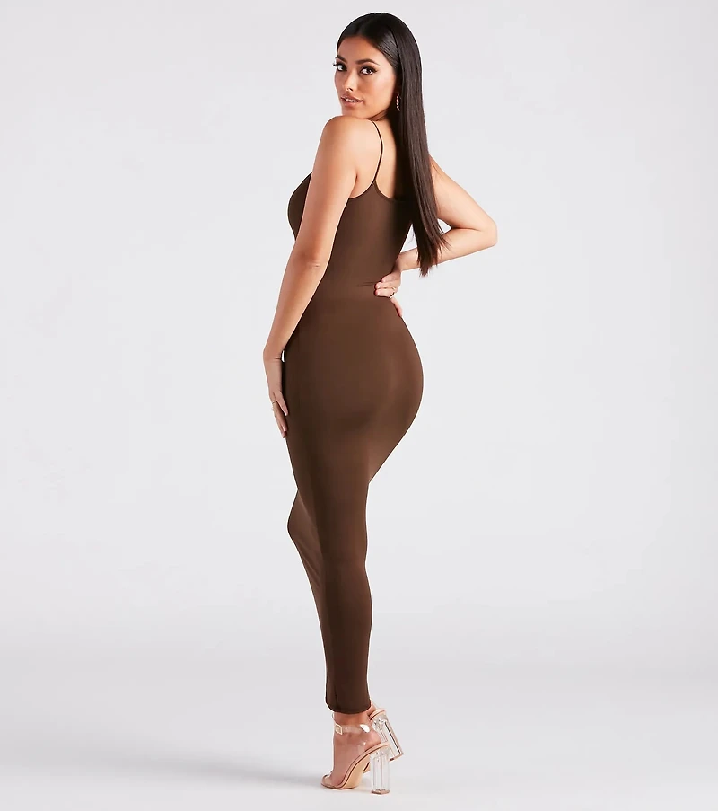 Plain Sight Smooth Knit Maxi Dress