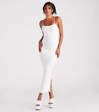 Looking Sensational Smooth Knit Maxi Dress