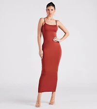 Plain Sight Smooth Knit Maxi Dress