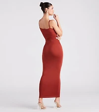 Plain Sight Smooth Knit Maxi Dress