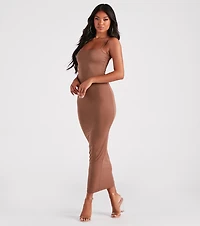Plain Sight Smooth Knit Maxi Dress