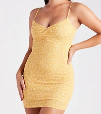 Subtle Love Ditsy Floral Mini Dress