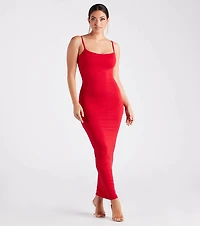 Plain Sight Smooth Knit Maxi Dress